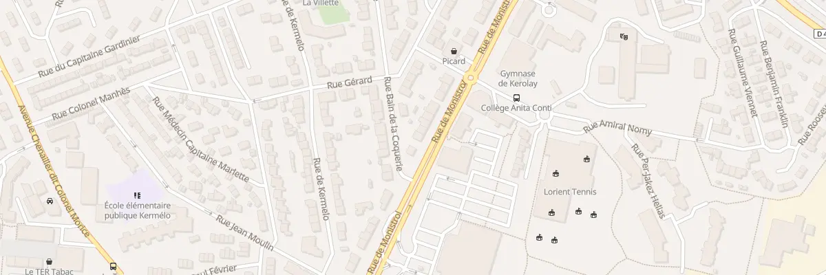 Plan du 69 Rue Monistrol à Lorient