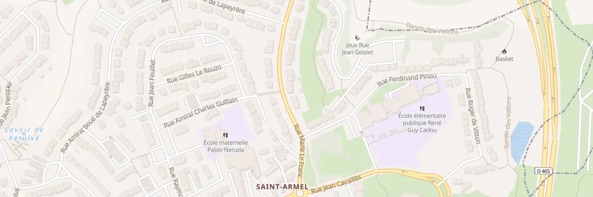 Plan du 21 Rue Marie Le Franc à Lorient