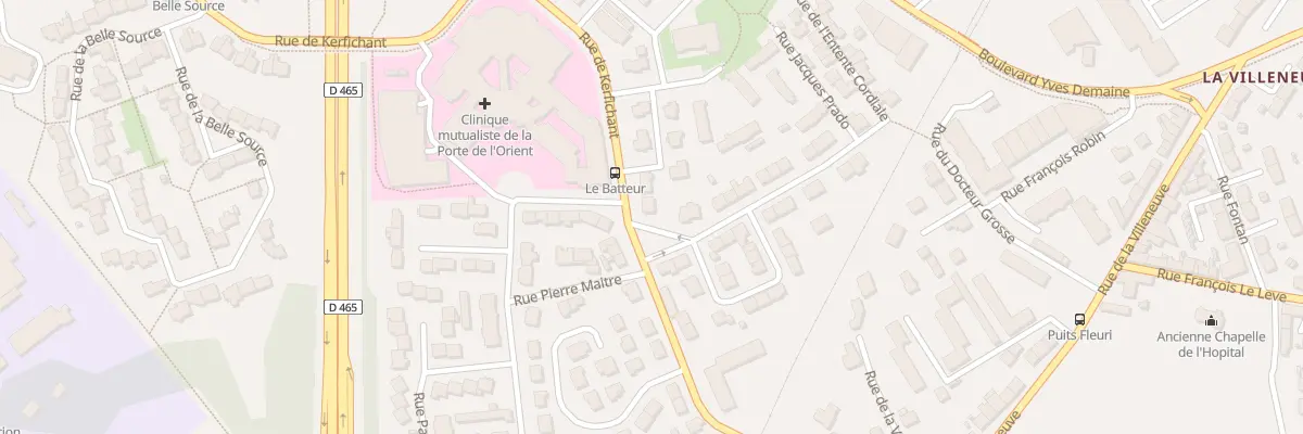 Plan du 29 Rue de Kerfichant à Lorient