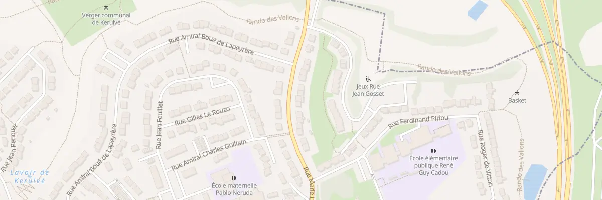 Plan du 33 Rue Marie Le Franc à Lorient