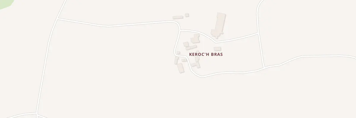 Plan du 2 Kerroc’h Bras à Saint-Servais