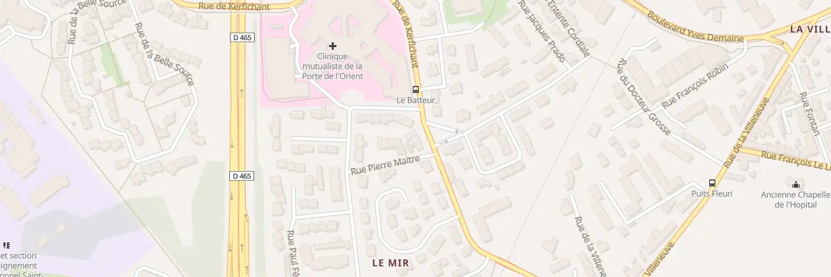 Plan du 24 Rue de Kerfichant à Lorient
