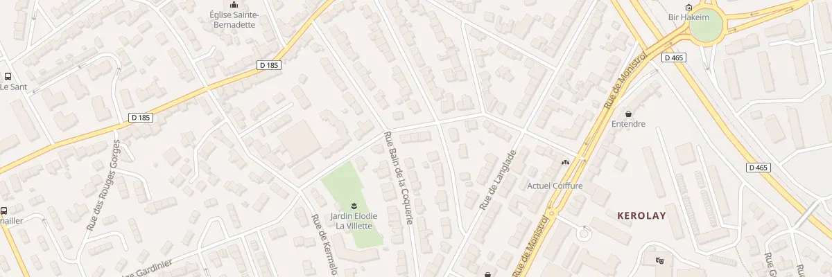 Plan du 6 Rue Élodie La Villette à Lorient