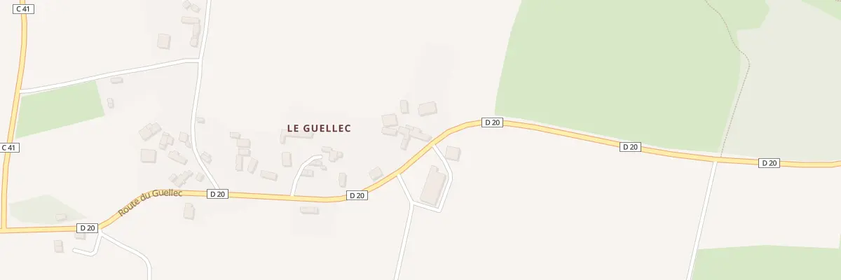 Plan du 23 Le Guellec à Locarn