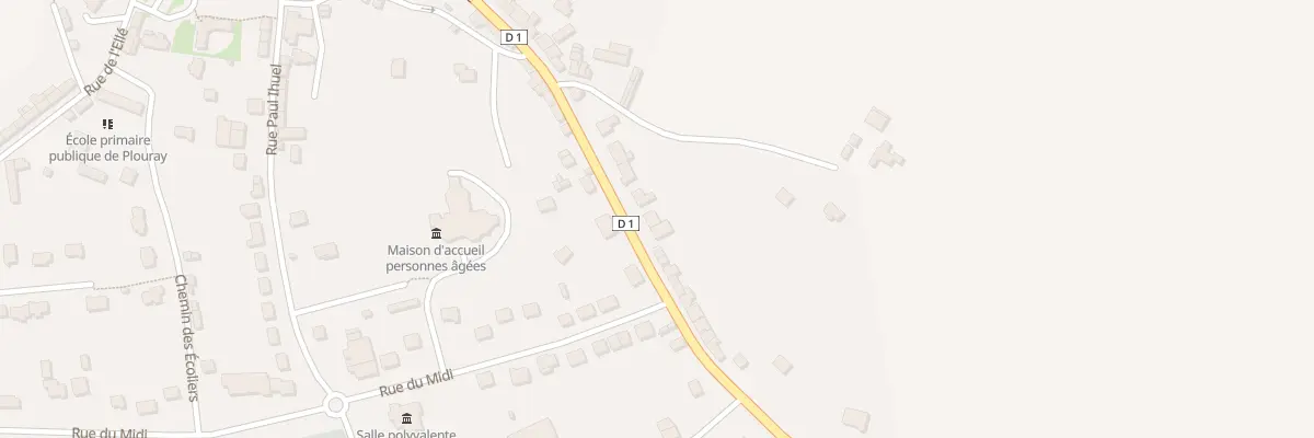 Plan du 52 Rue de Guemene à Plouray