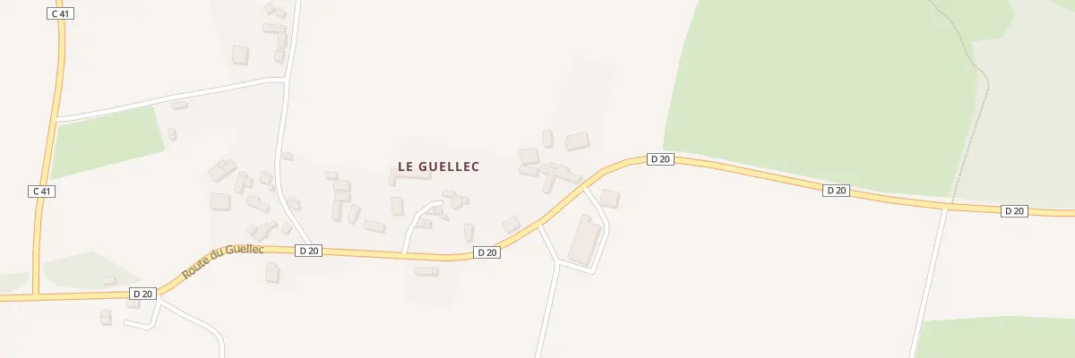 Plan du 5349 Le Guellec à Locarn