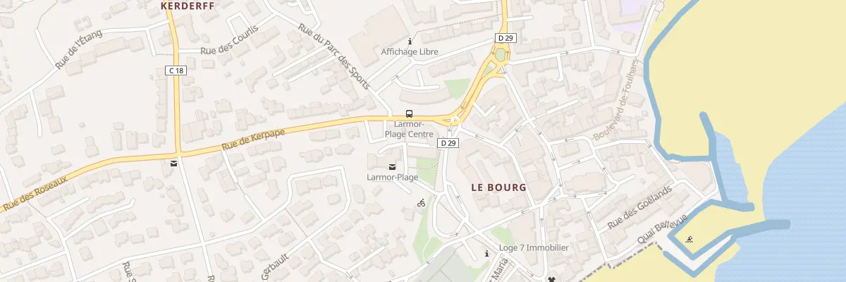 Plan du 1 Av du Gen de Gaulle à Larmor-Plage