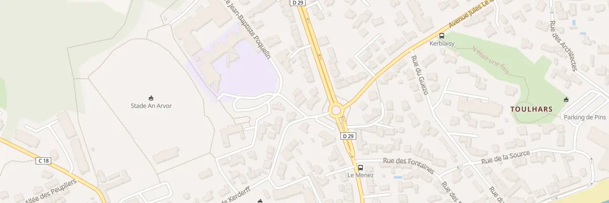 Plan du 9001 Rue de L ’Ecole du Menez à Larmor-Plage