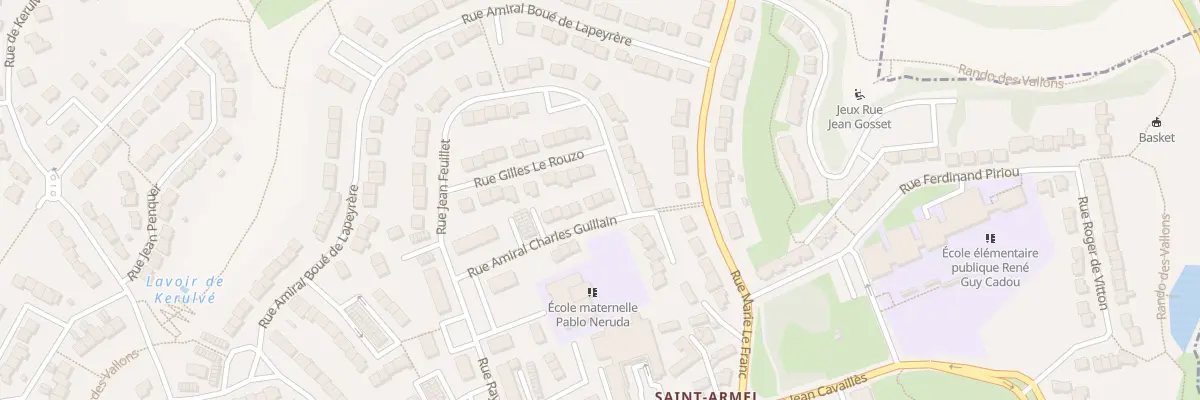 Plan du 16 Rue Amiral C Guillain à Lorient