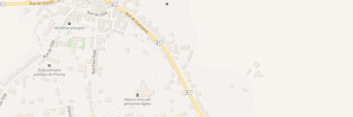 Plan du 40 Rue de Guemene à Plouray