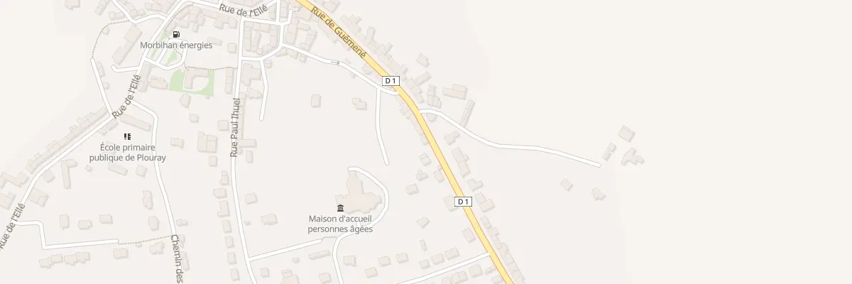 Plan du 37 Rue de Guemene à Plouray