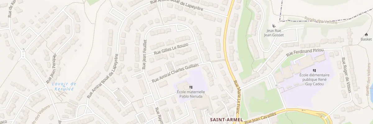 Plan du 12 Rue Amiral C Guillain à Lorient