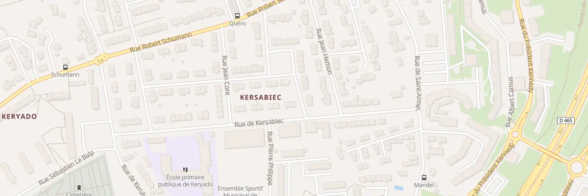 Plan du 11 Rue de Kersabiec à Lorient