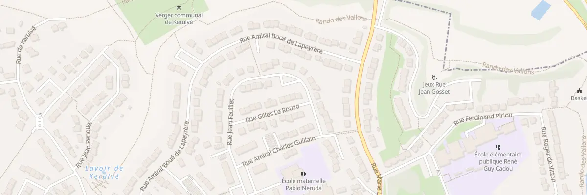 Plan du 18 Rue Gilles Le Rouzo à Lorient