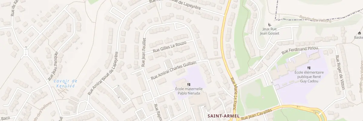 Plan du 10 Rue Amiral C Guillain à Lorient