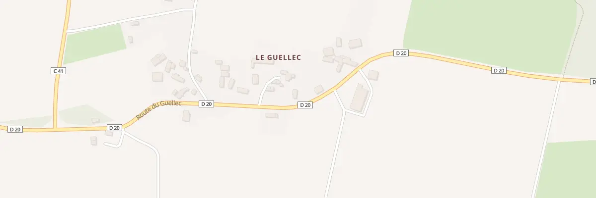 Plan du 20 Le Guellec à Locarn