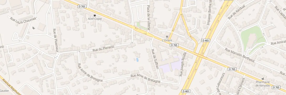Plan du 2B Rue du Plénéno à Lorient