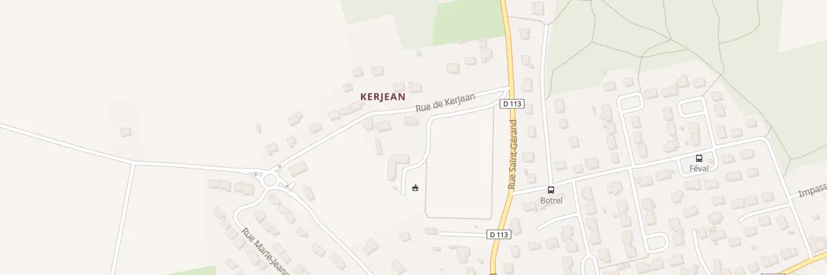 Plan du 3 Rue de Kerjean à Cléguer