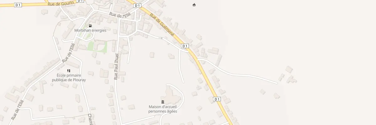 Plan du 5142 Rue de Guemene à Plouray