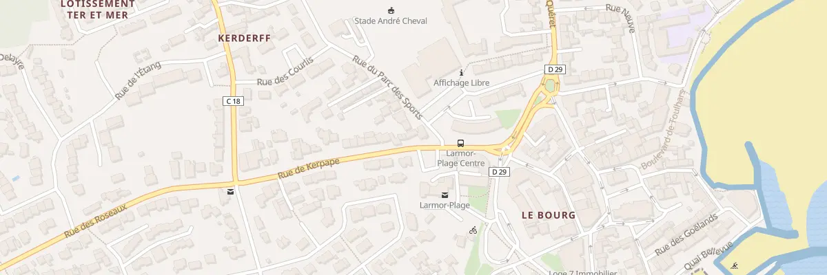 Plan du 3 Rue de Kerpape à Larmor-Plage