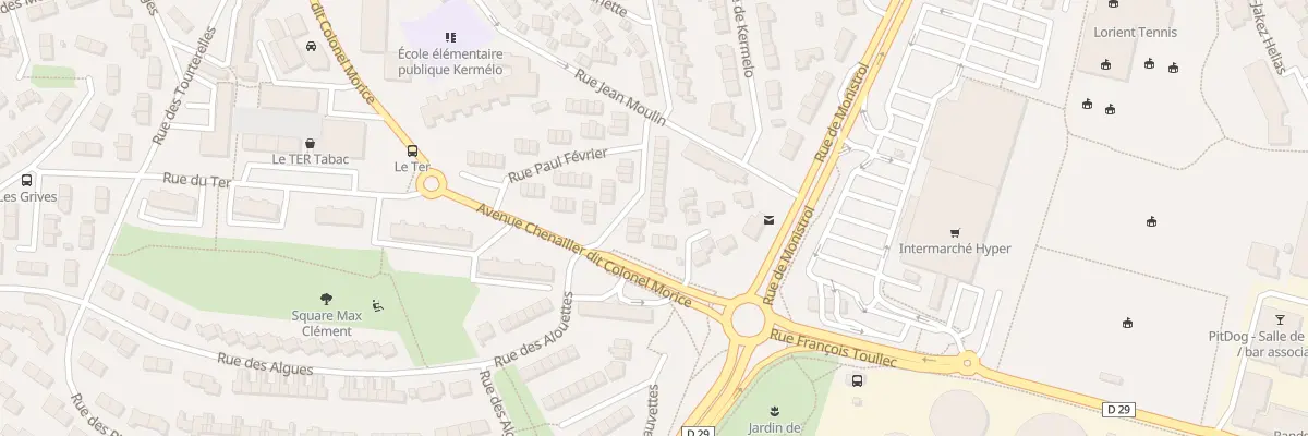 Plan du 7 Rue Gabriel Hervoche à Lorient