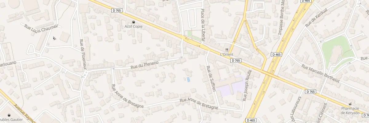 Plan du 4 Rue du Plénéno à Lorient