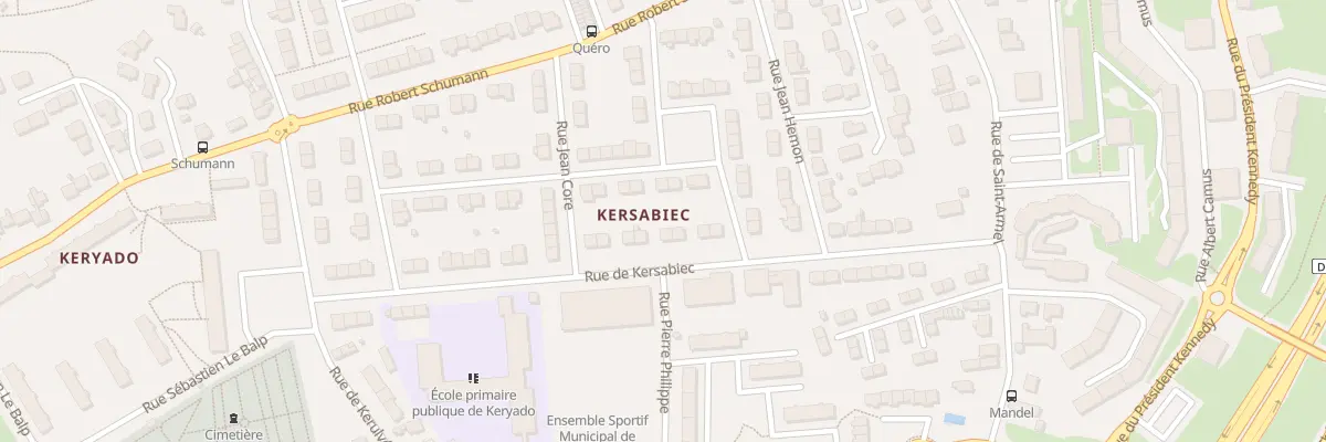Plan du 17 Rue de Kersabiec à Lorient