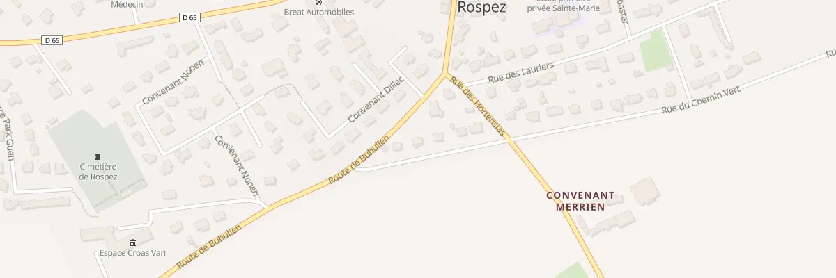 Plan du 3 Rue du Chemin Vert à Rospez