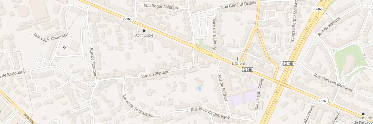 Plan du 5 Rue du Plénéno à Lorient