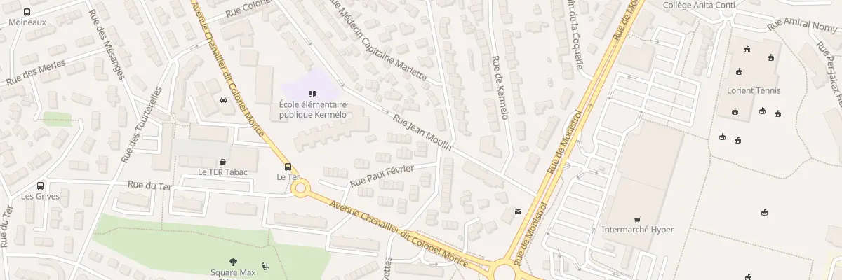 Plan du 24 Rue Gabriel Hervoche à Lorient