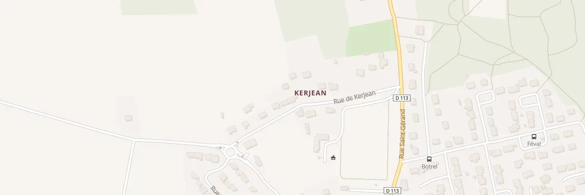 Plan du 14 Rue de Kerjean à Cléguer