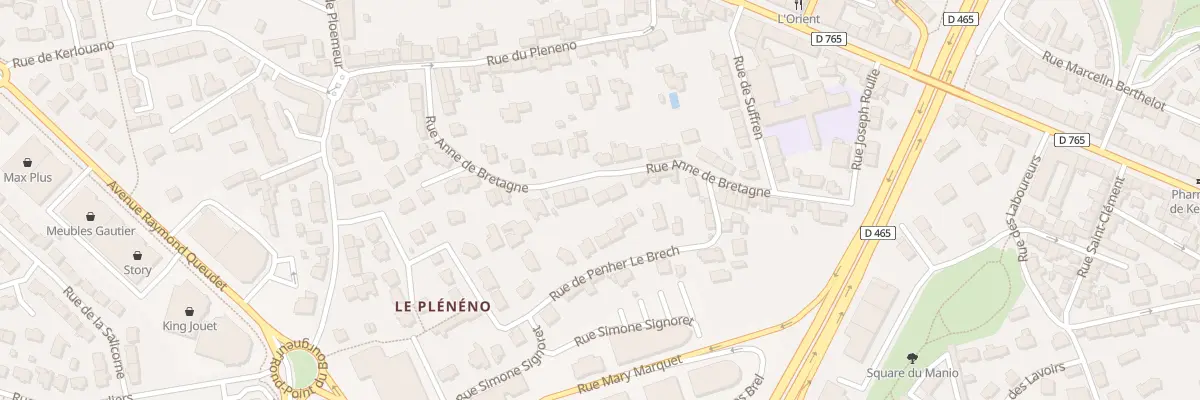 Plan du 54B Rue Anne de Bretagne à Lorient