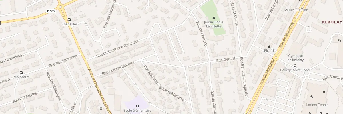 Plan du 47 Rue Cap Gardinier à Lorient