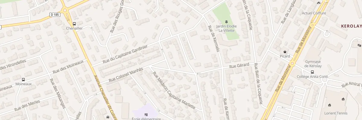 Plan du 45 Rue Cap Gardinier à Lorient