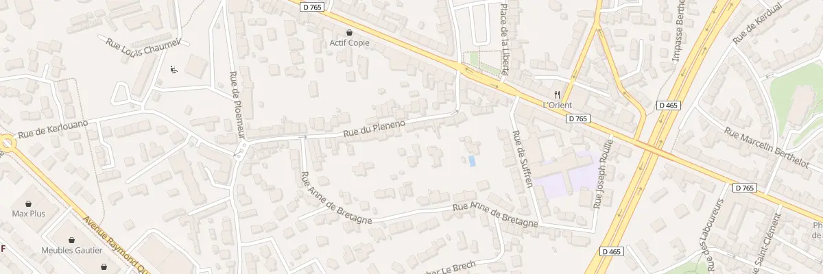 Plan du 14 Rue du Plénéno à Lorient