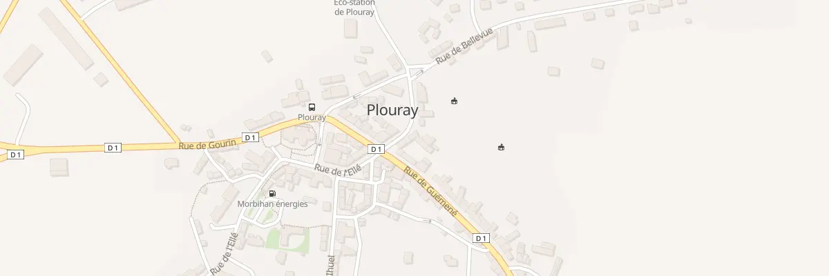 Plan du 3 Rue de Rostrenen à Plouray