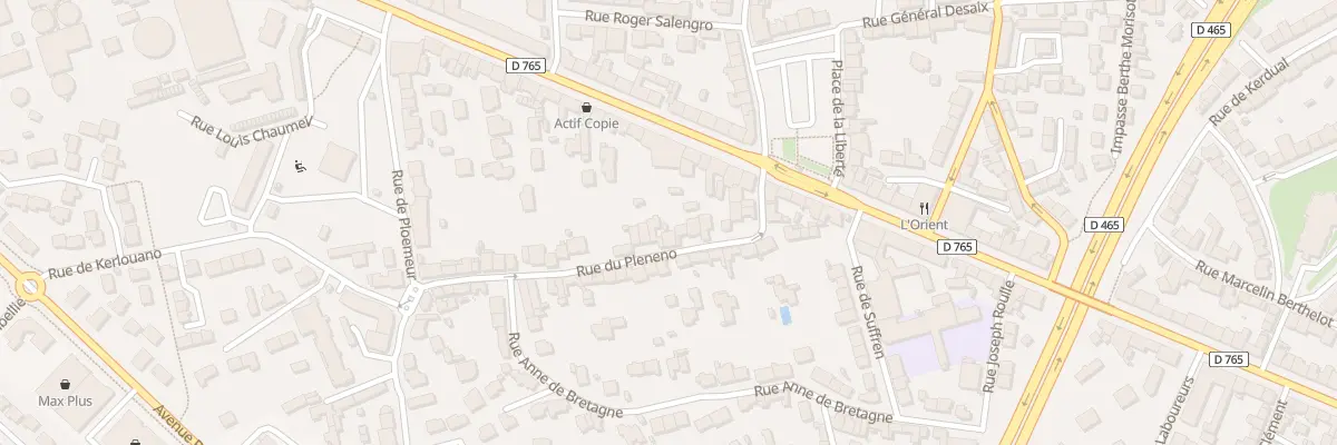 Plan du 13 Rue du Plénéno à Lorient