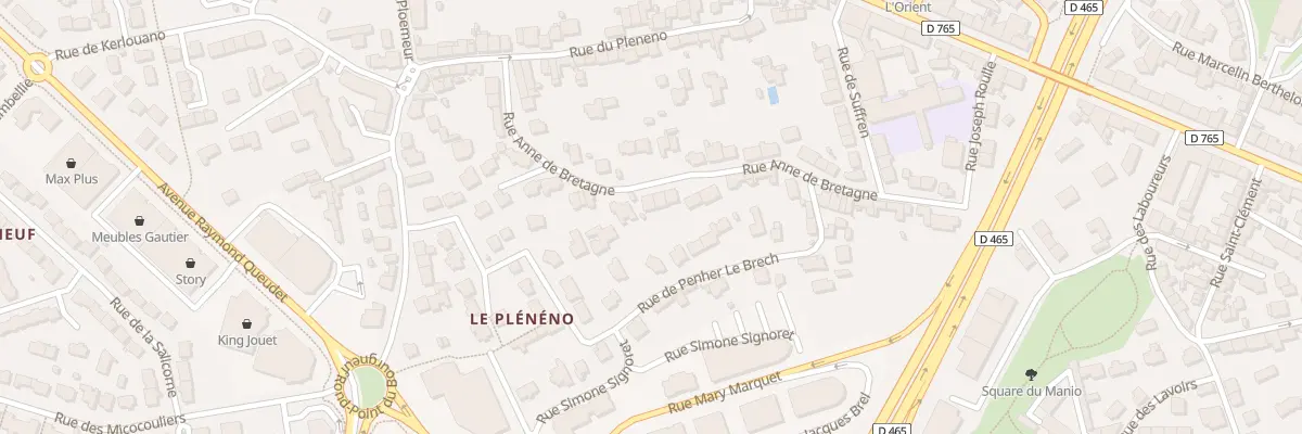 Plan du 58B Rue Anne de Bretagne à Lorient