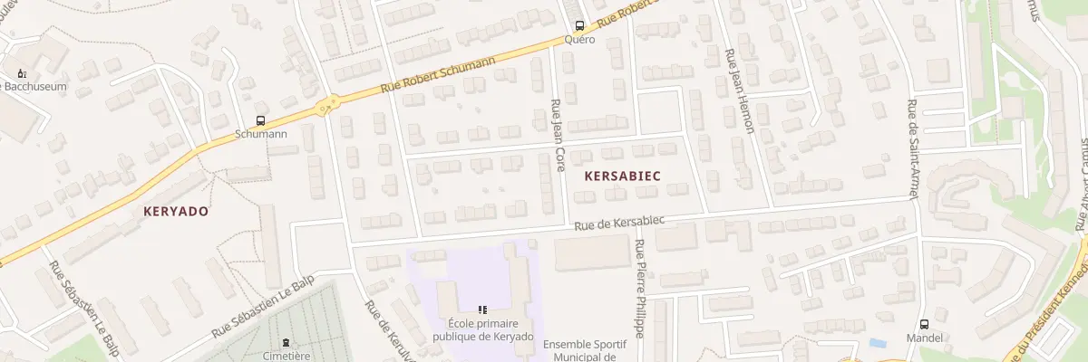 Plan du 8 Rue Jean Coré à Lorient