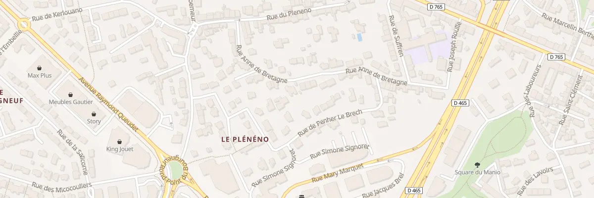 Plan du 60 Rue Anne de Bretagne à Lorient