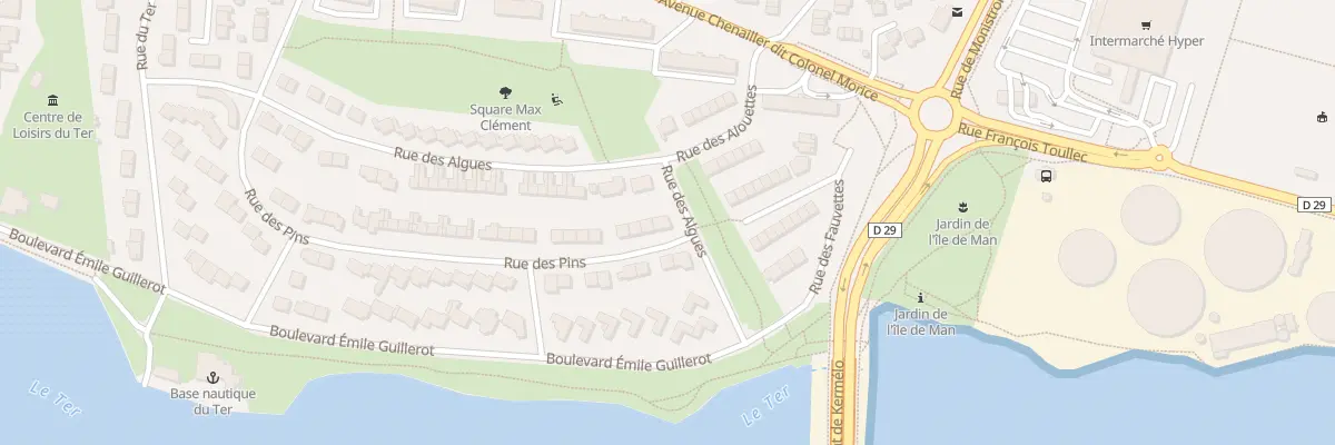 Plan du 1 Rue des Pins à Lorient
