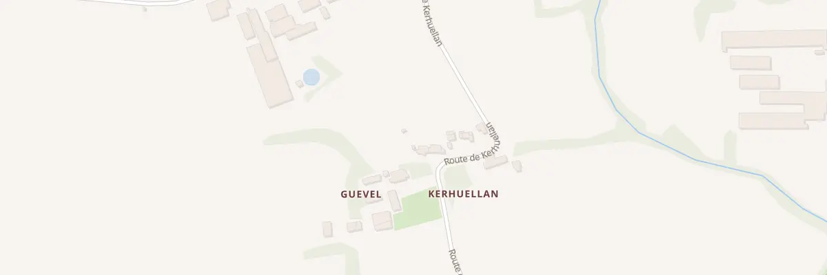 Plan du 167 Rte de Kerhuellan à Rospez