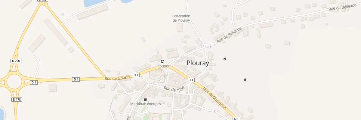 Plan du 6 Rue du Couvent à Plouray
