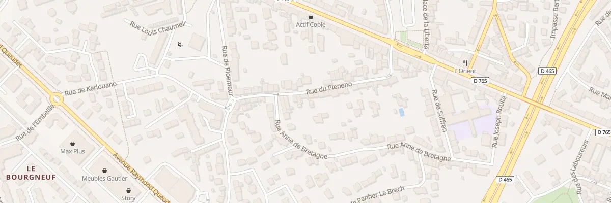 Plan du 28 Rue du Plénéno à Lorient