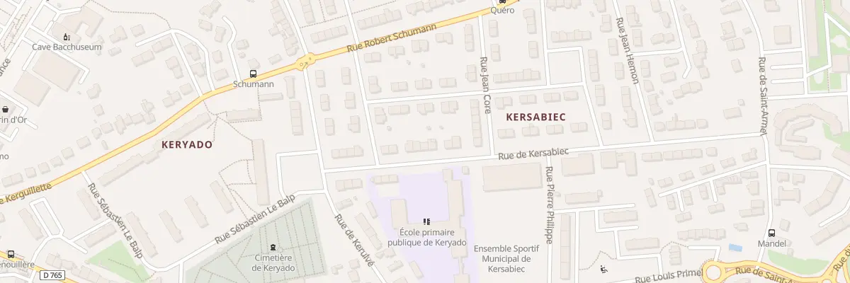 Plan du 33 Rue de Kersabiec à Lorient
