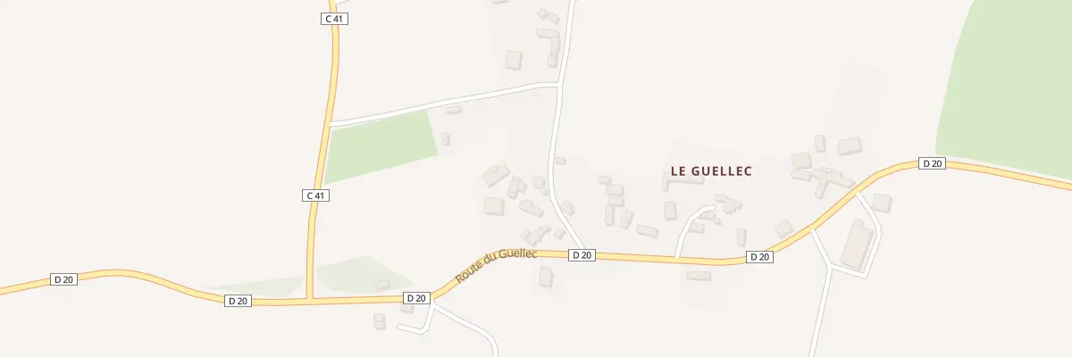 Plan du 7 Le Guellec à Locarn