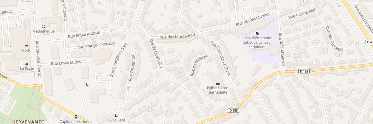 Plan du 7 Rue du Kreisker à Lorient