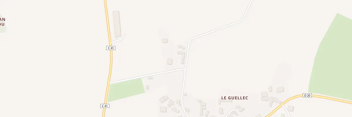 Plan du 5357 Le Guellec à Locarn