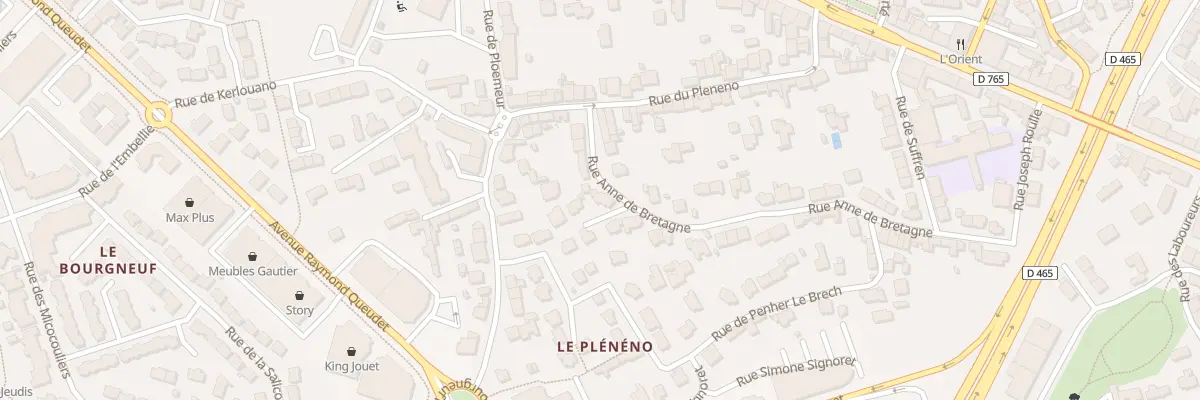 Plan du 70 Rue Anne de Bretagne à Lorient