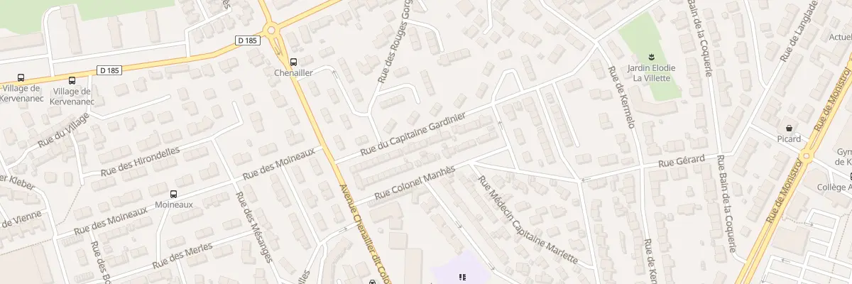 Plan du 23 Rue Cap Gardinier à Lorient
